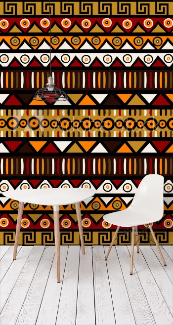 Bild på Ethnic decorative background Seamless pattern for wrapping pape